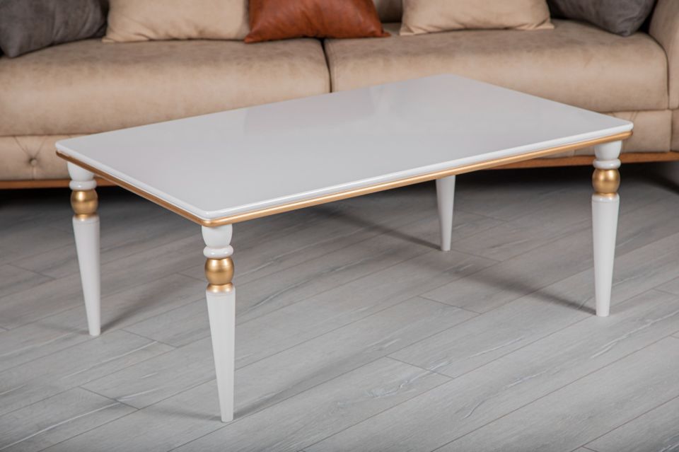 EMİR BEYAZ - GOLD ORTA SEHPA