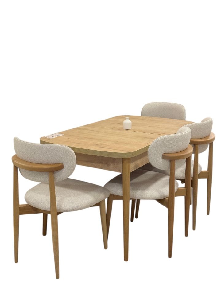 SAFİR MEŞE 80*130 KELEBEK MASA LİZBON SANDALYE